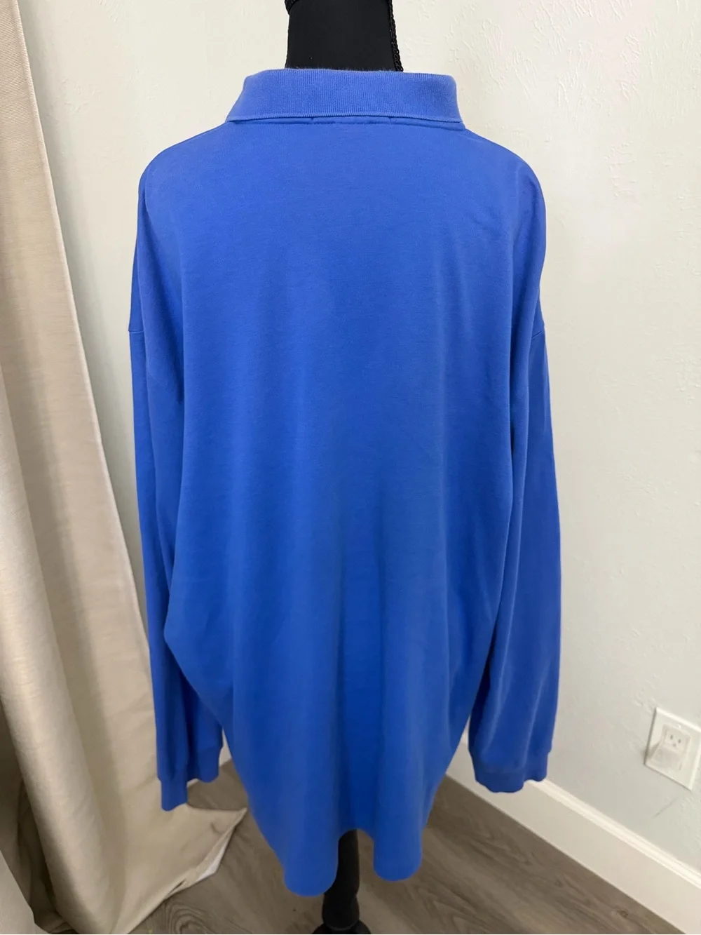 Polo by Ralph Lauren Long Sleeve Rugby Shirt in Royal Blue